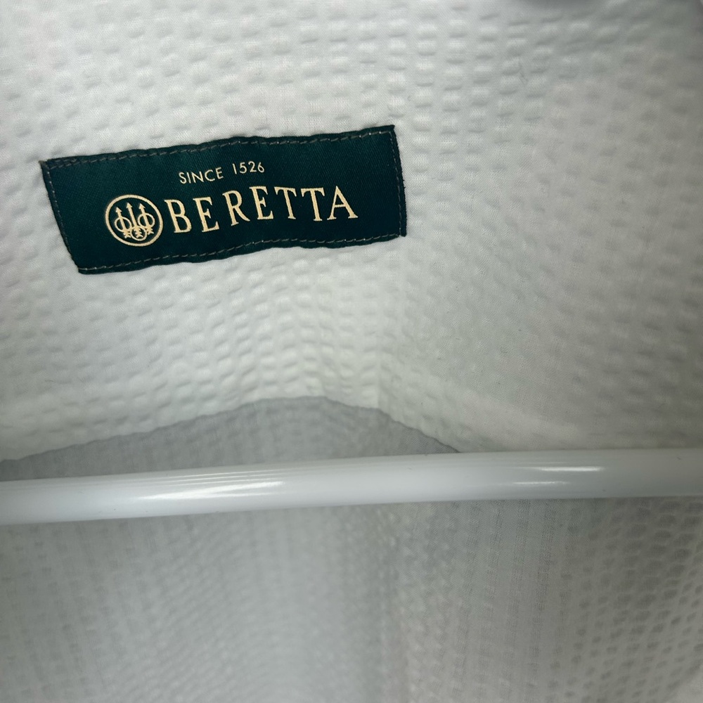 Beretta White Waffle Weave Dress shirt